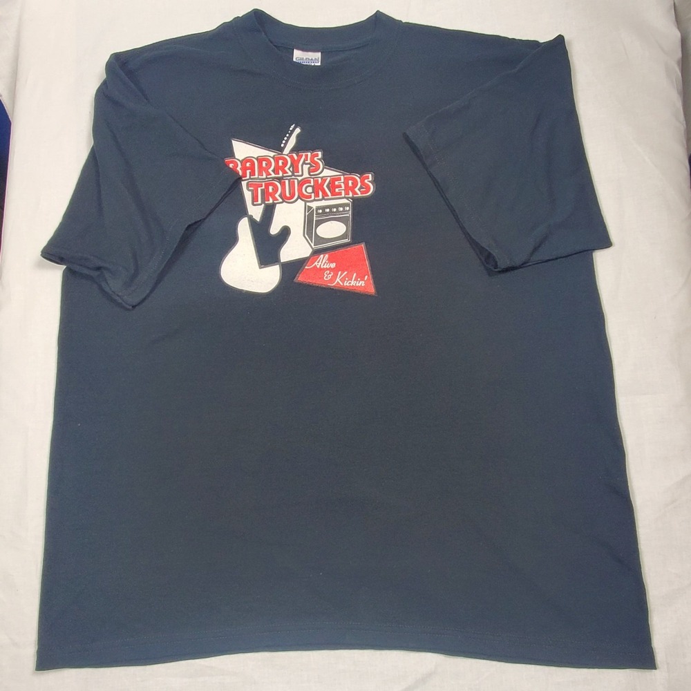 Barry's Truckers Alive & Kickin' Men's XL Black Short Sleeve T-Shirt